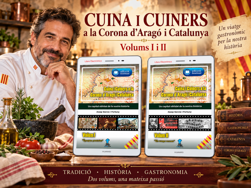 2 eBooks CUINA i CUINERS a la Corona d'Aragó i Catalunya
