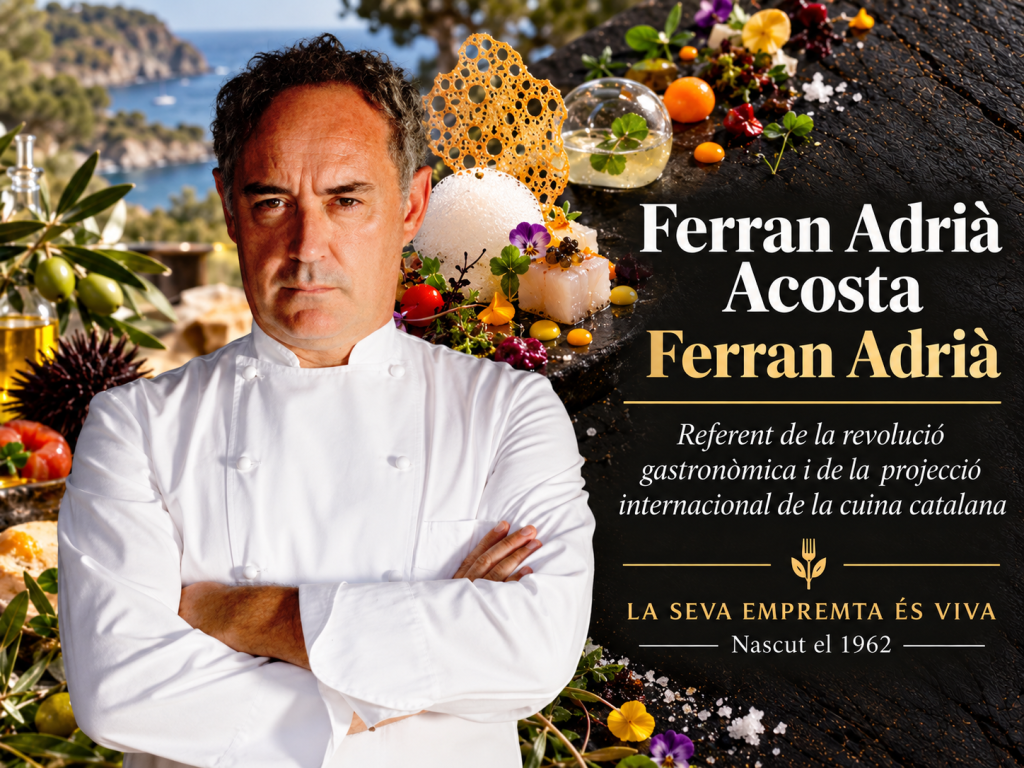 Cuiners de Catalunya que han deixat empremta FERRAN ADRIÀ ACOSTA